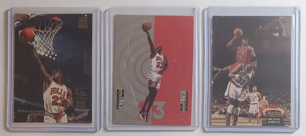Michael Jordan 3 Card Set "Dunking"