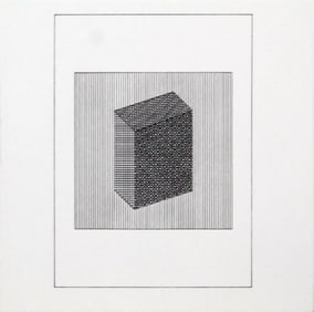 Sol Lewitt, 'Untitled', - 3D Rectangle, From The Suite 'Ficciones', Silkscreen