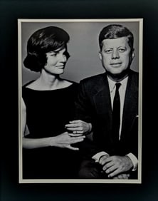 Portait Of 35Th U.S President, John F Kennedy With Jackie O