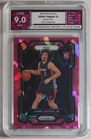Jaime Jaquez Jr Pink Cracked Ice Rookie Card Gem Mint 9