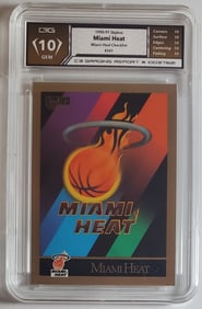 Miami Heat Checklist Skybox Card Gem Mint 10