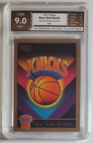 New York Knicks Checklist Skybox Card Gem Mint 9