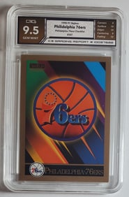 Philidelphia 76ers Checklist Skybox Card Gem Mint 9.5