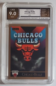 Chicago Bulls Checklist Skybox Card Gem Mint 9