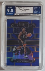 Ausar Thompson Blue Prizm Card Gem Mint 9.5