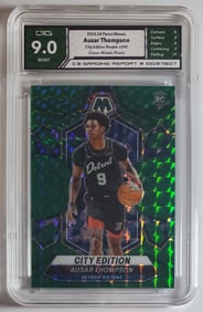 Ausar Thompson Green Mosaic Prizm Card Gem Mint 9