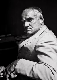 Horst P. Horst, Alberto Moravia, Rome, 1957