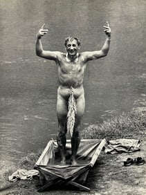 Peter Hill Beard, Douglas 'Ponsumby' Collins, Enjoying His First Barh In A Month, 1960s