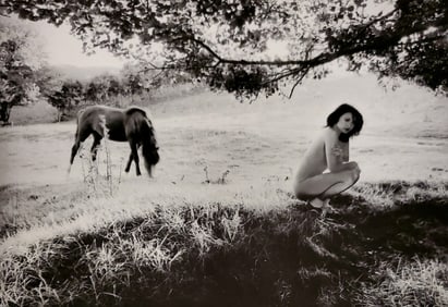 John Swannell, Nude with Horse, 1980's