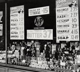 Berenice Abbott, A & P, Great Atlantic And Pacific Tea Company, 246 Third Avenue, 1930s