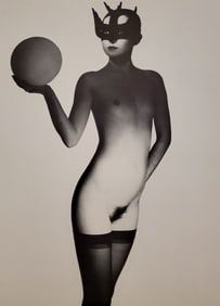 John Swannell, Masked Nude, 1980's