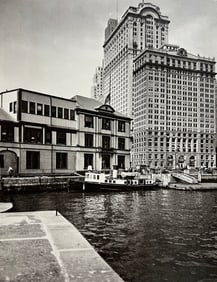 Berenice Abbott, Batteey Foot Of West Street, 1930s