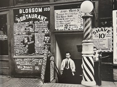 Berenice Abbott, Blossom Restaurant, 103 Bowery, 1930s