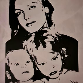 Andy Warhol, Cornie Arslanian and her two children, 1977