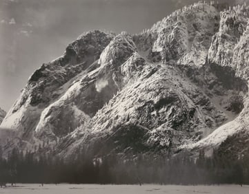 Ansel Adams, Cliffs of Glacier Point, Avalanche, Yosemite National Park, California, C. 1935