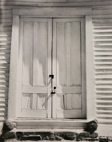 Ansel Adams, Church Door, Hornitos, California, C. 1945