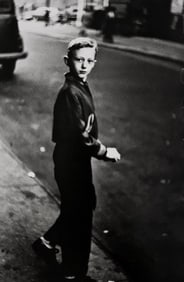 Diane Arbus, Boy stepping off the curb, N.Y.C., circa 1956