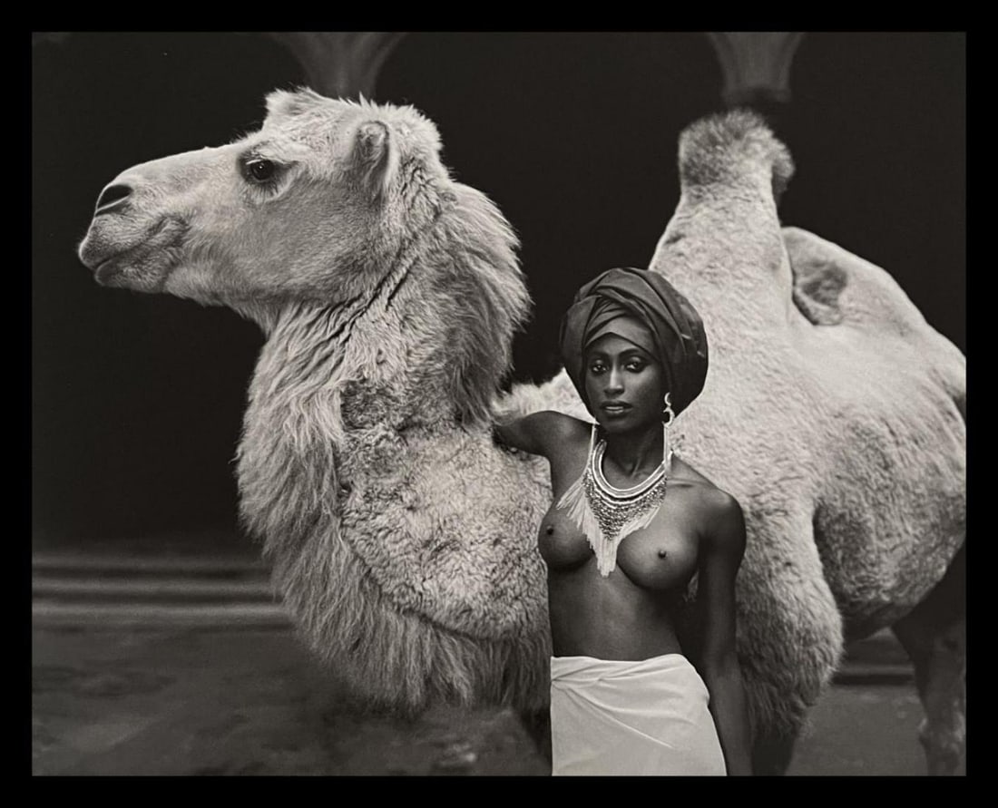 Marc Lagrange, The Weeping Warrior, 2000's: Photographer: Marc Lagrange was a Belgian photographer known for his nude portraits of female figures. Lagrange created dream-like and fantastical narrative pictures populated by beautiful nudes that