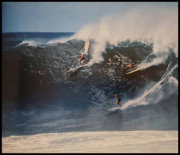 Leroy Grannis, Waimea Bay, 1966: Photographer: LeRoy Grannis (1917-2011) captured the early surf lifestyle of Southern California unlike any other of his generation. Subject/Title: Waimea Bay Date Of Negative: 1966 Type Of Print: Fin