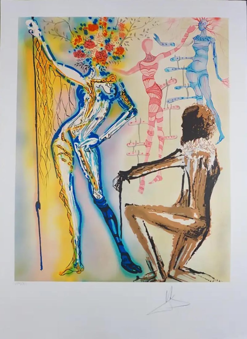 Salvador Dali 'Fashion Designer' 1980, Signed numbered Lithograph (1 of 6)
