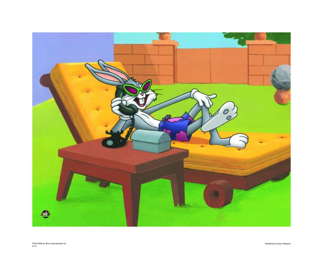 Warner Bros, 'Looney Tunes, Bugs Bunny', 'Hollywood Hare', 16' X 20' (1 of 1)