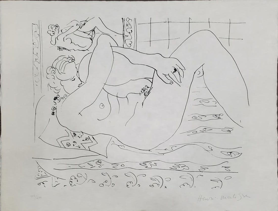 Henri Matisse, 'Composition', Framed Lithograph On Japon - 1960 (1 of 1)