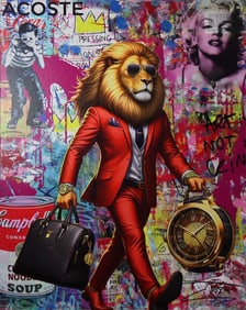 Jozza, "Dream Big" Signed Acrylic Canvas Painting, 2024, 30"x24"