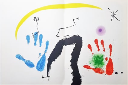 Joan Miro, 'Derriere le Miroir 193-194, pg 8-9 -1971', original lithograph