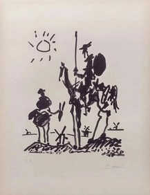 Pablo Picasso (After), 'Don Quixote', Signed & numbered Lithograph, 1955