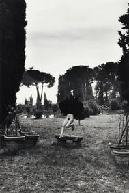 Helmut Newton, 'In A Garden Near Rome', Signed Limited Edition Photo-Lithograph, 1979