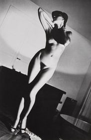 Helmut Newton 'Jenny In My Apartment, Paris', Hand Signed Photo-Lithograph, 1978