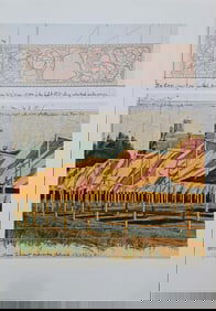 Christo, 'The Gates Collage', Signed Lithograph Poster, 1990