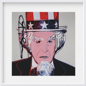 Andy Warhol (1928-1987), 'Myths Suite - Uncle Sam', Hand Signed Invitation, 1981