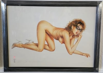 Hajime Sorayama, Framed Signed Limited Edition Lithograph