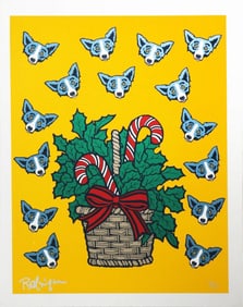 George Rodrigue, 'Blue Dog - High On Sugar', Signed Limited Edition Silkscreen, 2000
