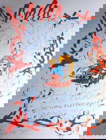 John Matos 'Crash', 'Raw Electricity', Signed Limited Edition, Serigraph