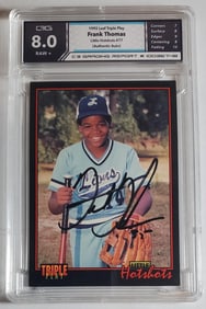 Frank Thomas Hand Signed and Authenticated Baseball Card