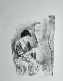 Raphael Soyer, Seamstress Ii - Black & White, Lithographs