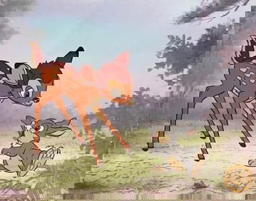 Disney, Bambi & Thumper Limited Edition Sericel