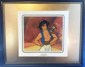Disney, 'Aladdin & Abu' - from Aladdin TV Show, Animation Cel