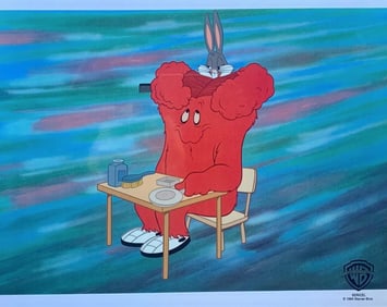 Warner Bros, Looney Tunes, Bugs Bunny & Gossamer - 'Hare Do', Limited Edition Animation Cel