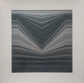 Victor Vaserely, Berc, 1967, Monograph On Paper, Framed