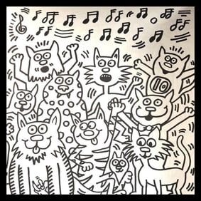 Keith Haring, Untitled Viii, Lithograph - 1985