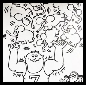 Keith Haring, Untitled Xi, Lithograph - 1985