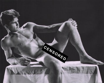 Bruce Bellas of Los Angeles Male Nude Study, 1950's - 7 (18) - 7.5"x6"