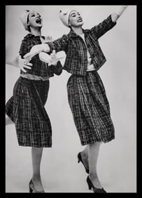 Richard Avedon, Betsy Pickering, Marilyn Ambrose, Suits by Nelley de Grab, New York studio, 1958