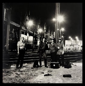 Helmut Newton, Female train engineers and a policewoman (left), Houston, Texas, 1985