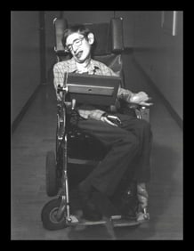 Herb Ritts Stephen Hawking Full Length Pasadena, 1992