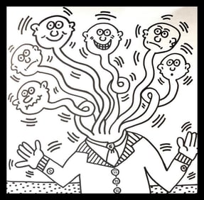 Keith Haring, Untitled V, Lithograph - 1985 -1