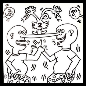 Keith Haring, Untitled Xiv, Lithograph - 1985